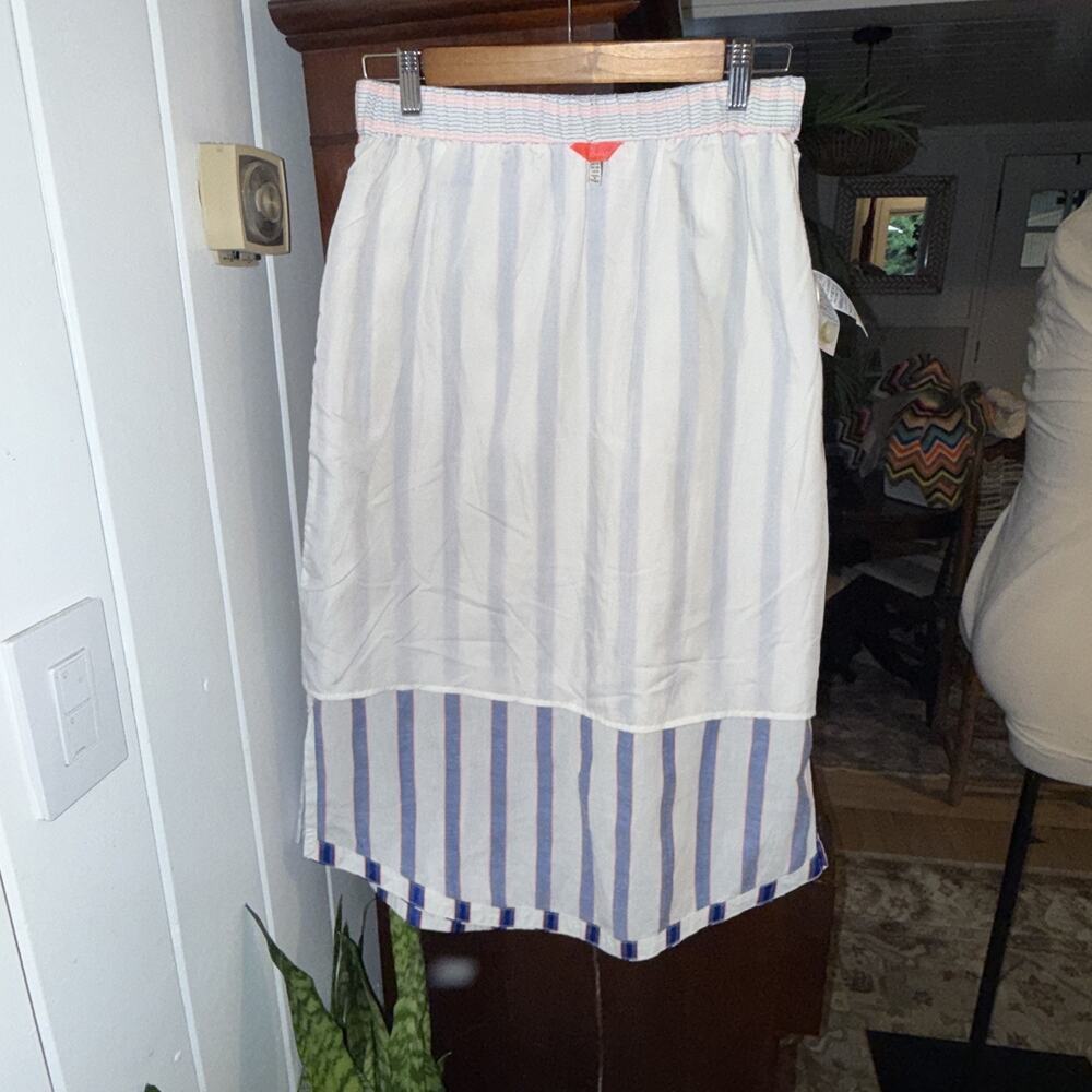 Joules Lorena Stripe Shirt and Joules Orielle Linen Midi Skirt co-ord set SZ 6 - Picture 11 of 13